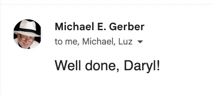 Michael Gerber Well Done Daryl
